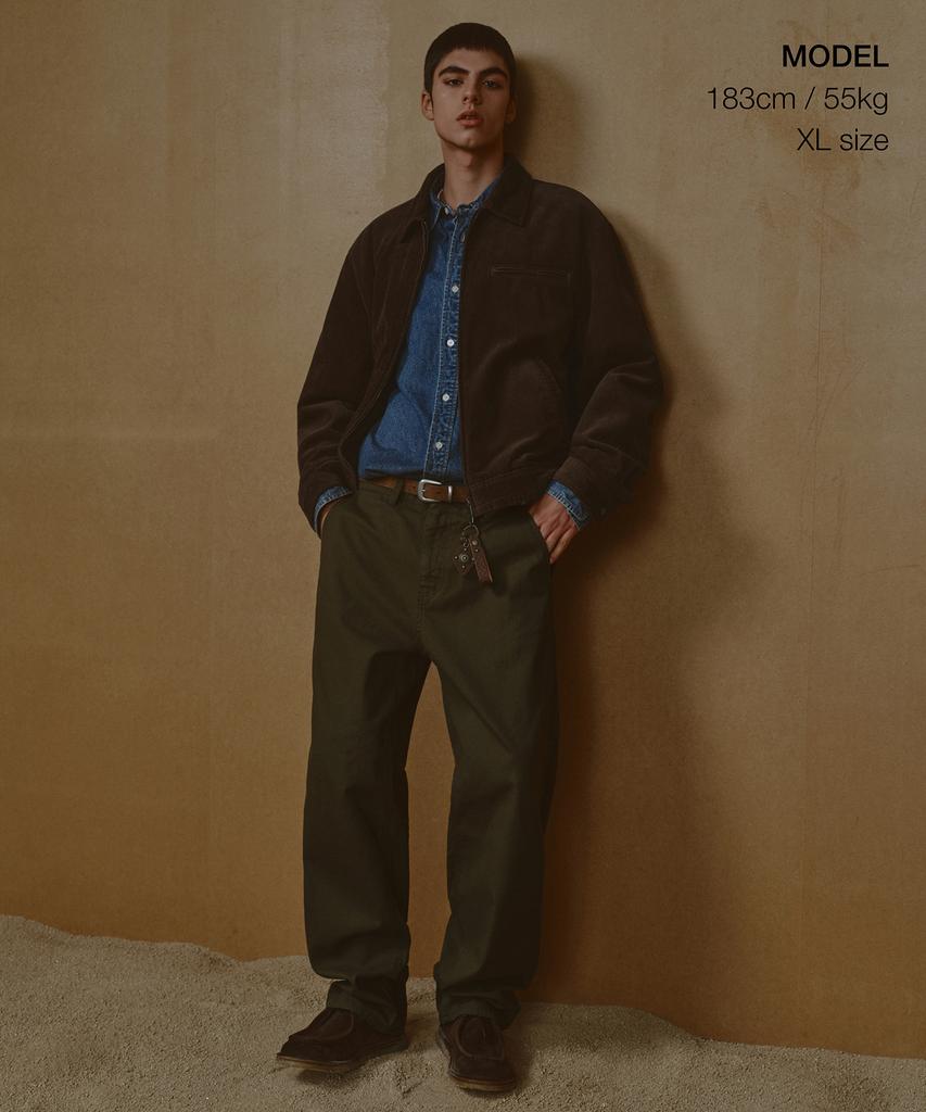 Musinsa Standard 8W Corduroy Work Jacket [Brown]