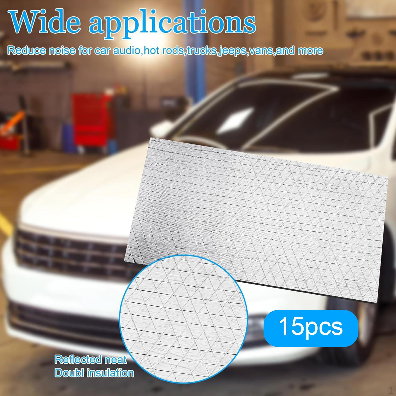 

15 Pieces Car Sound Deadening Mat Deadener,Sturdy,Soundproof,Noise Insulation for
