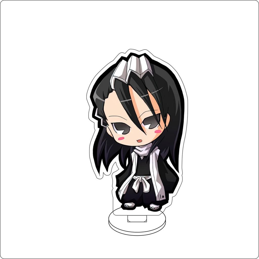 10CM Anime BLEACH Figure Stand Model Kurosaki Ichigo/Inoue Orihime/Ishida Uryuu Cute Desk Decor Standing Sign Gifts