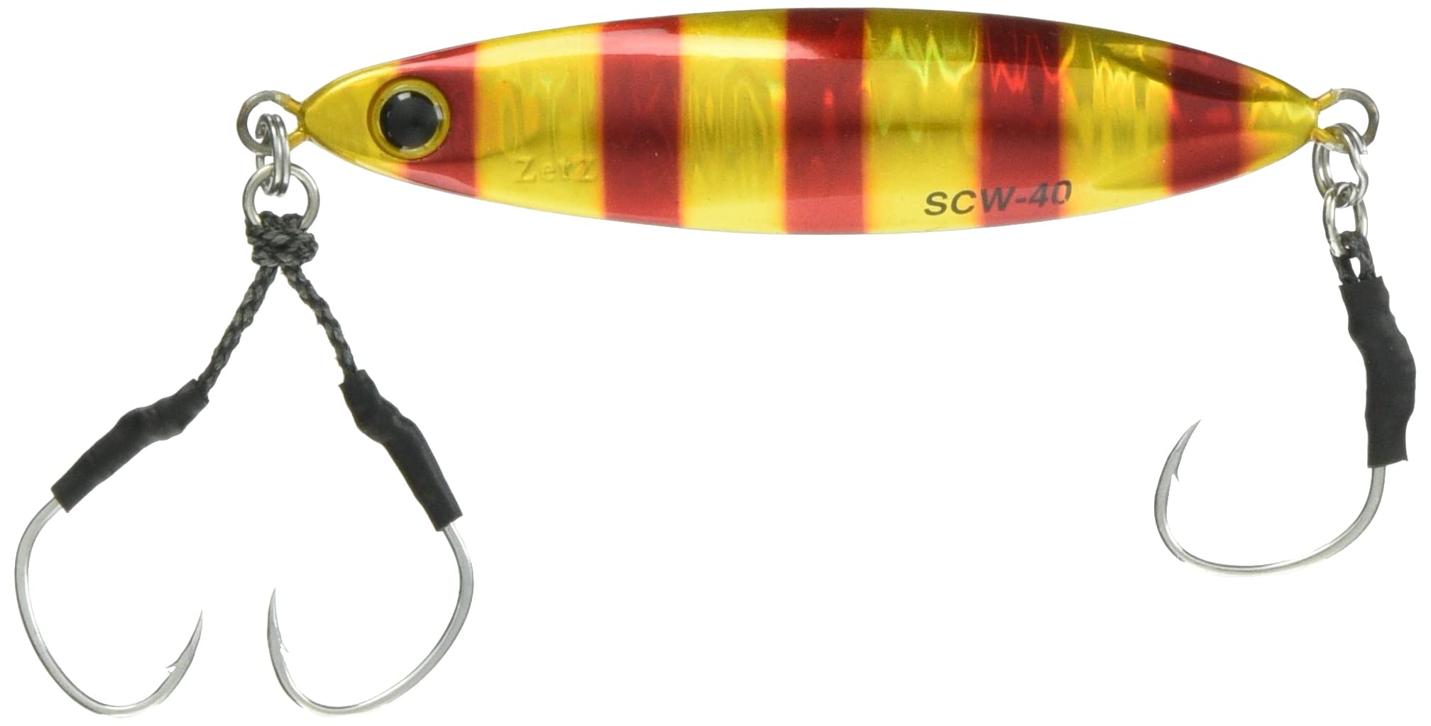 Palms Metal Jig Slow Brat Cast Wide 76mm 40g Zebra 40g