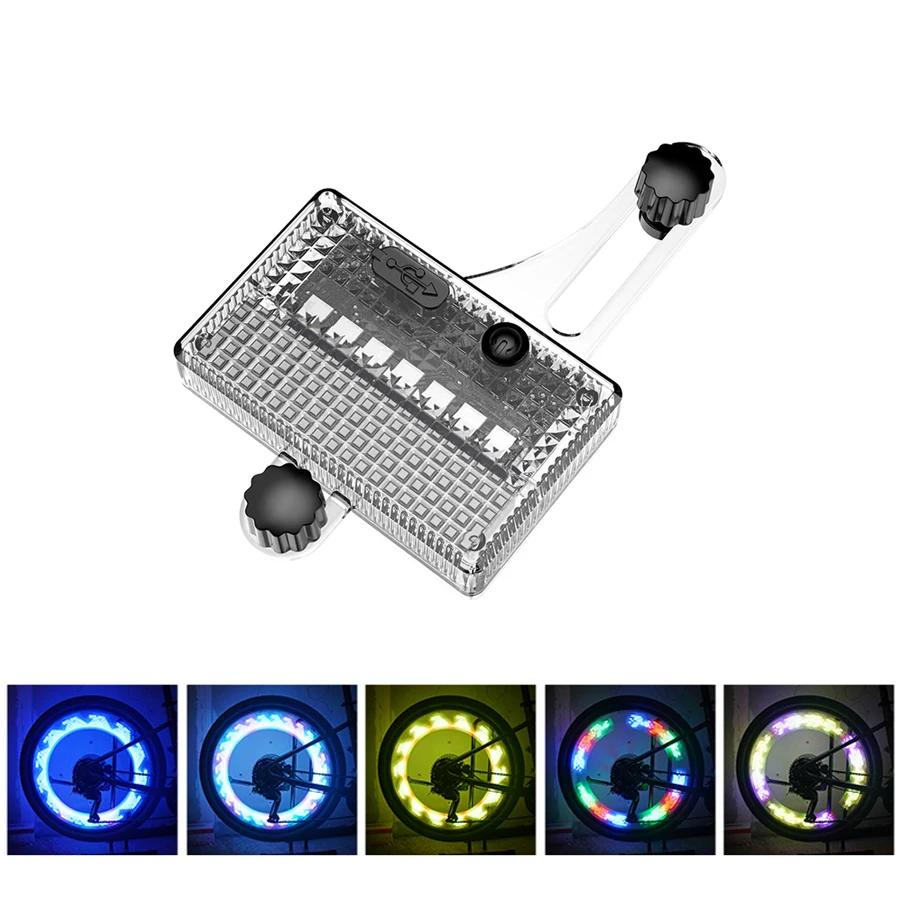 

Солнечный велосипедный фонарь на спице велосипеда, фонарики для горного велосипеда, индукционные цветные велосипедные спицы, предупреждающий сигнальный фонарь, светодиодный неоновый фонарь