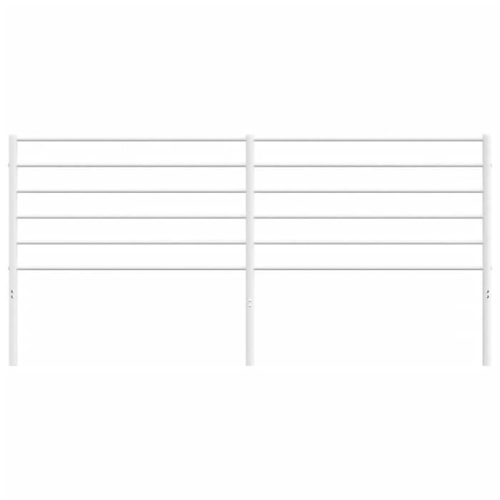 Tête de lit en métal Blanc 180 cm