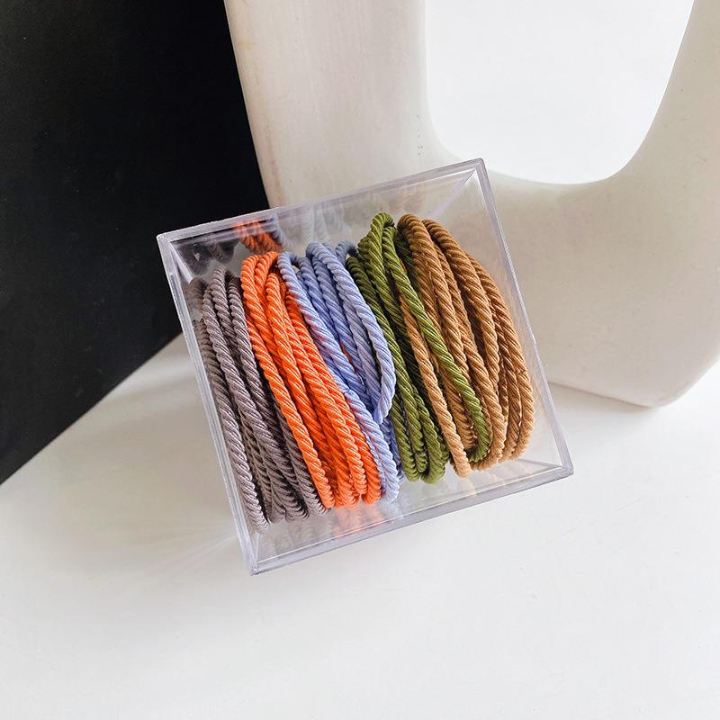 100 Durable Seamless High Elastic Hair Ties with No Damage Barrel Pack