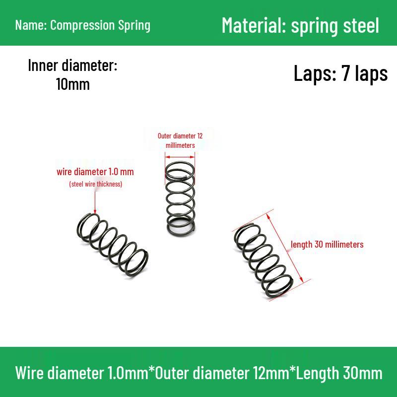 Heavy Duty Y-Type Compression Spring Shock Absorber, 1.0mm Wire Diameter, Outer Diameter 5-20mm.