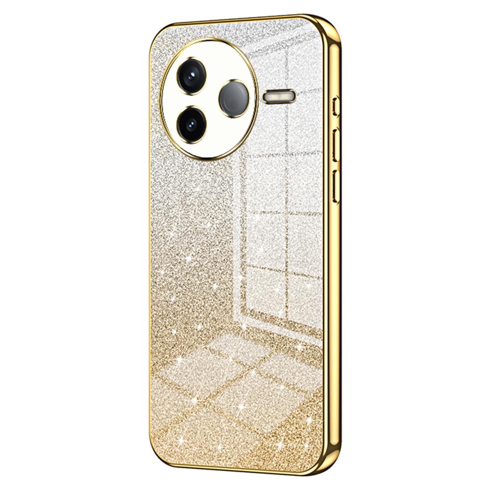 For Xiaomi Poco F7 Pro 5G/Redmi K80 5G Case Electroplating Gradient Glitter TPU Phone Cover