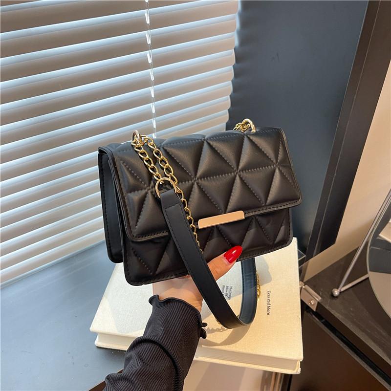 Popular Simple Bag Women's Autumn Chain Shoulder Small Square Bag Fashion Casual Trendy Messenger Bag