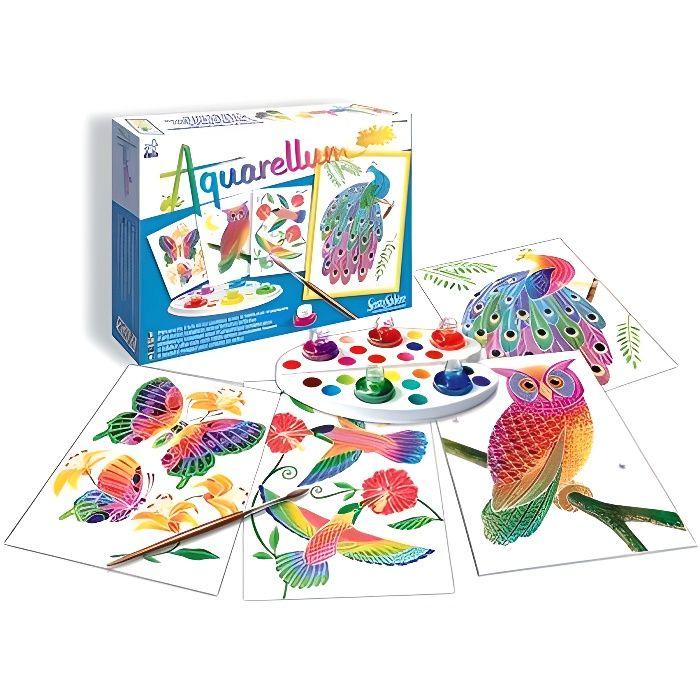 Peinture aquerelle - sentosphere - aquarellum junior - dans le parc - 5 couleurs - sertissage sur papier vélin - dès 6 ans