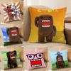 Popular Cartoon Characters Domo-kun-Fun Pillow Case Comfort Sofa Bed Silky Elegant Invisible Zipper Decorative Cushion Cover