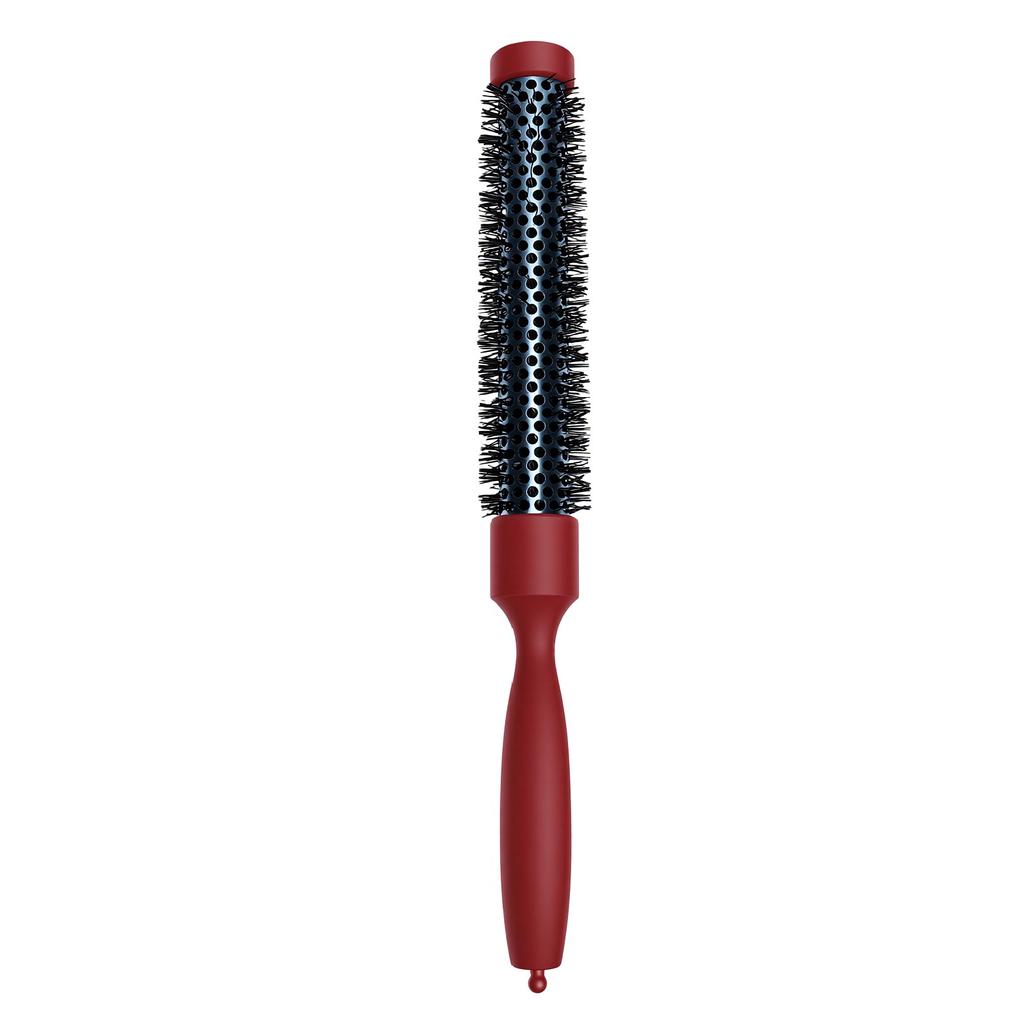 Round Styling Hair Brush Curling Roll Hairbrush with Air Vents Wooden Handle for Silky Shiny Hair Salon Home Use