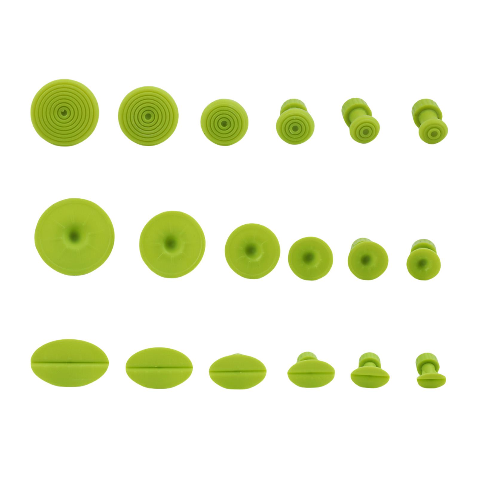 

18 шт. Зеленые нейлоновые присоски для удаления вмятин эффективно восстанавливают вмятины кузова автомобиля без покраски, экономя время и деньги, для домашнего использования