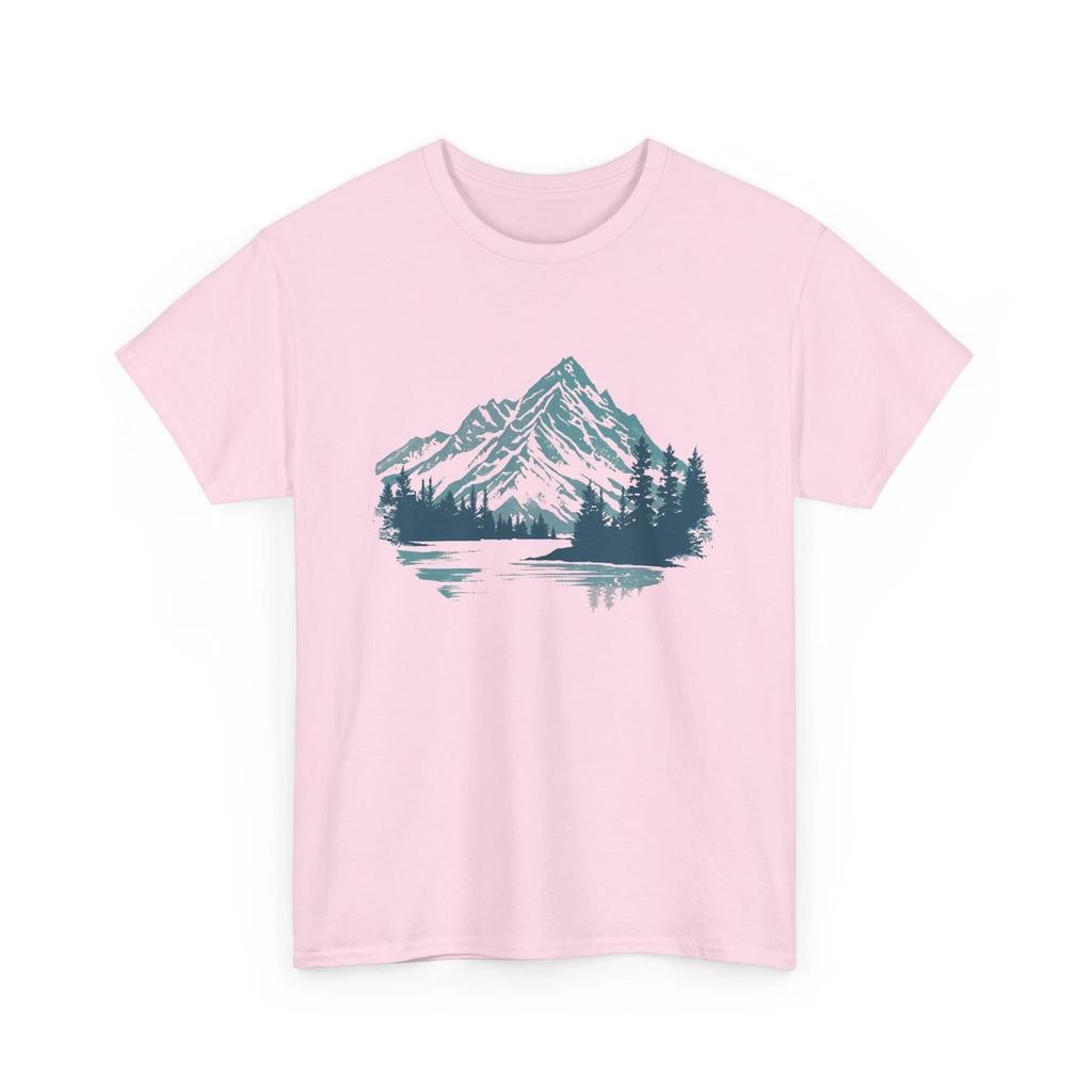 Forest & Mountains T-shirt Tops Tees Unisex | Nature Hiking Tee | Outdoor Adventure Shirt