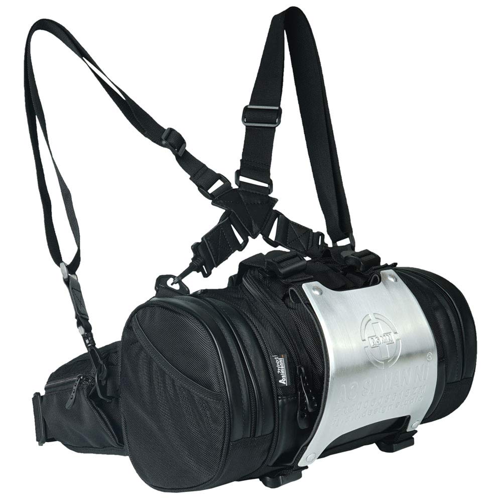 

[SKYBOW] 5-Way Multifunctional Backpack Waist Bag Large Capacity Lightweight Waterproof Outdoor (Black) чорний