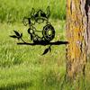 1pc Metal Viking Gnome Yard Decoration – Unique Metal Art for Garden, Tree, Backyard, and Outdoor Spaces. Perfect Garden Gift