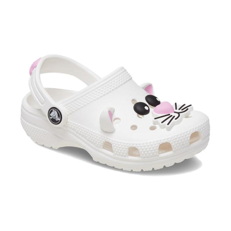 Crocs Resin Versatile Stylish Children's Sandals White Children's Model