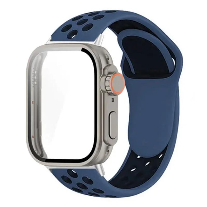 

Case+Silicone Band For Huawei Watch Fit 3 Change to ultra 49mm Tempered Glass cover Protector with screen for Huawei fit 3 Strap for huawei fit 3