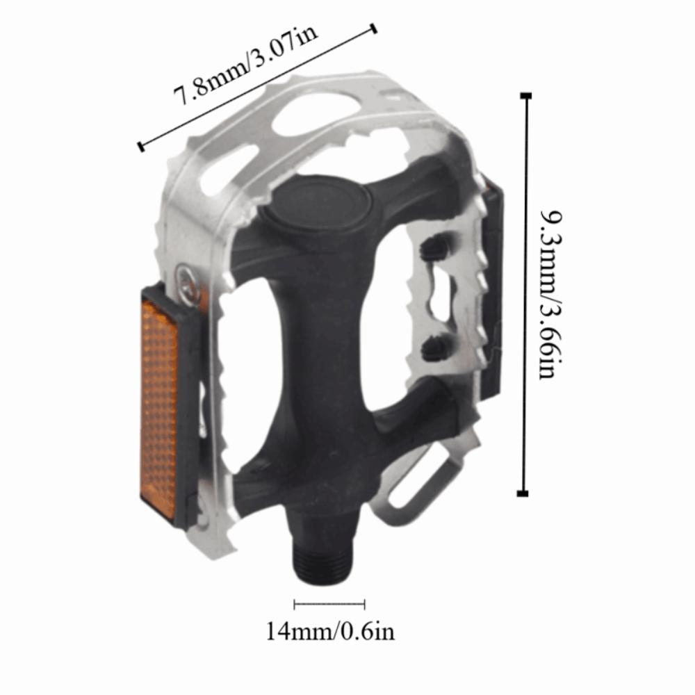 

1 Pair Anti Skid Cycling Pedals Black Mountain Bike Pedals Durable Bike Pedals Bicycle Accessories