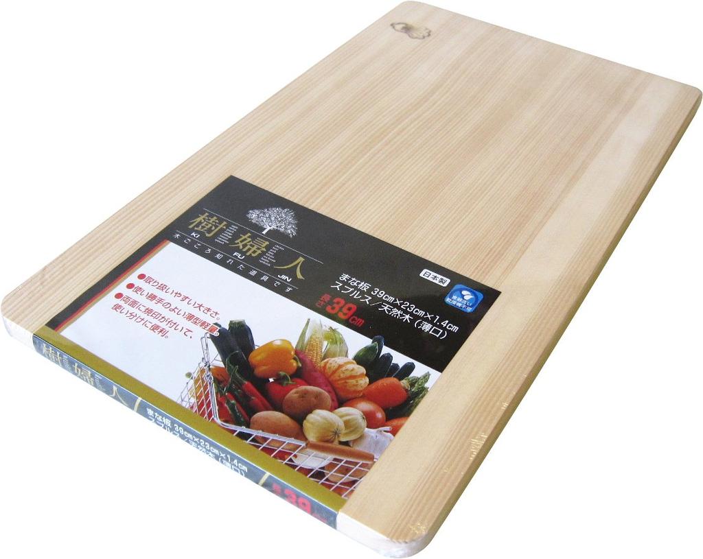 Ichihara Woodworking Krájecí přírodní 39 x 23 x Tloušťka Vyrobeno v Japonsku Prkénko, Dřevěné, Dřevo, Široké, 1,4 cm,