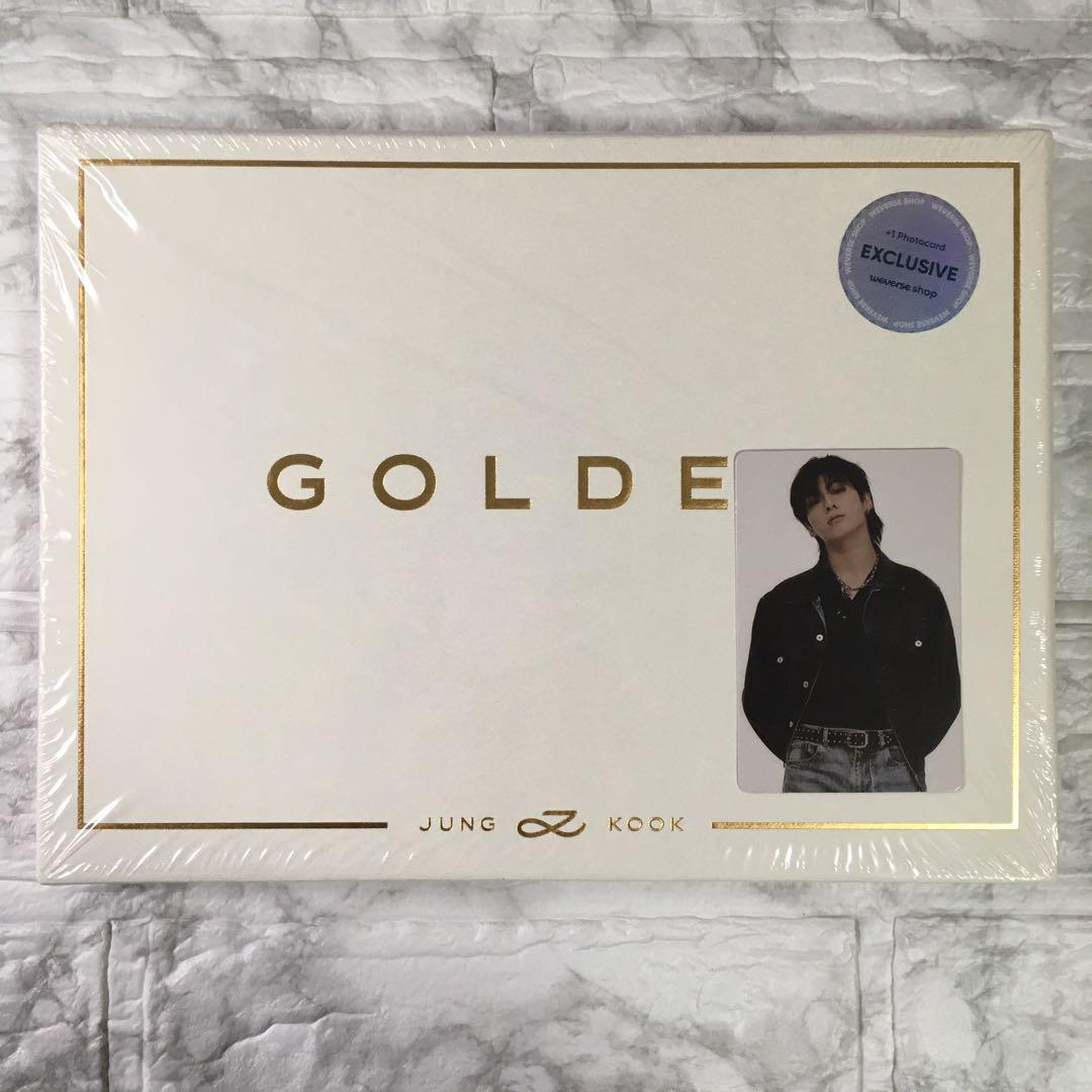 

[USED] Jungkook GOLDEN Weverse US Limited Edition CD with Trading Cards (No Missing Items)