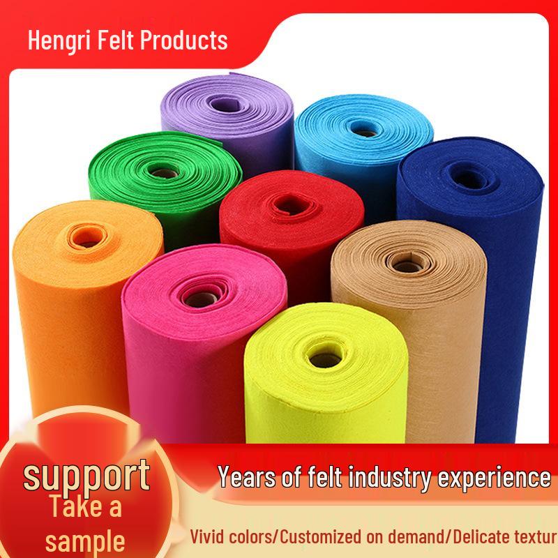 Colored Felt Fabric 1mm-5mm for DIY Crafts and Kindergarten Projects