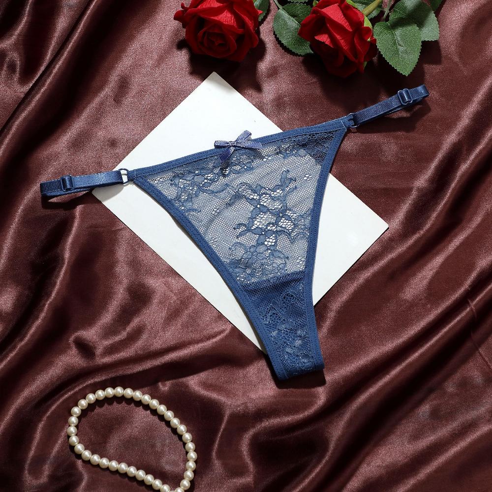 European Size Sexy Lace Panties for Women Comfortable Breathable Low-waisted Seamless Thongs