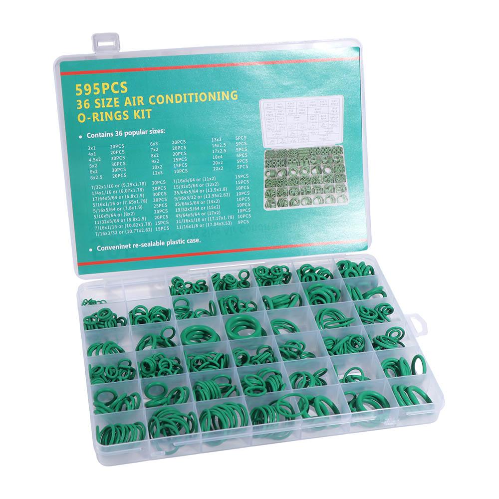 36 Size Seal Rubber O-Rings Assortment Set Automotive A/C Plumbing Repair  Automotive