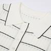 In-stock high-end quality summer new trendy slimming short-sleeve long knit dress 25246