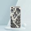 For iPhone 15 16 14 13 12 mini 11 Pro Max XS X XR SE 7 8 Plus Silicone Clear Cover Landscape Art Luxury Phone Case