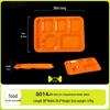 Durable Melamine Segmented Lunch Tray