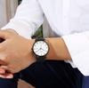 BUREI Men's Minimalist Wristwatch Analog Quartz Waterproof Black and White