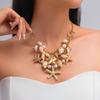 Boho Ocean Starfish Conch Tassel Pendant Choker Necklace Chain Bracelet Summer Beach Vacation Jewelry Set Gift