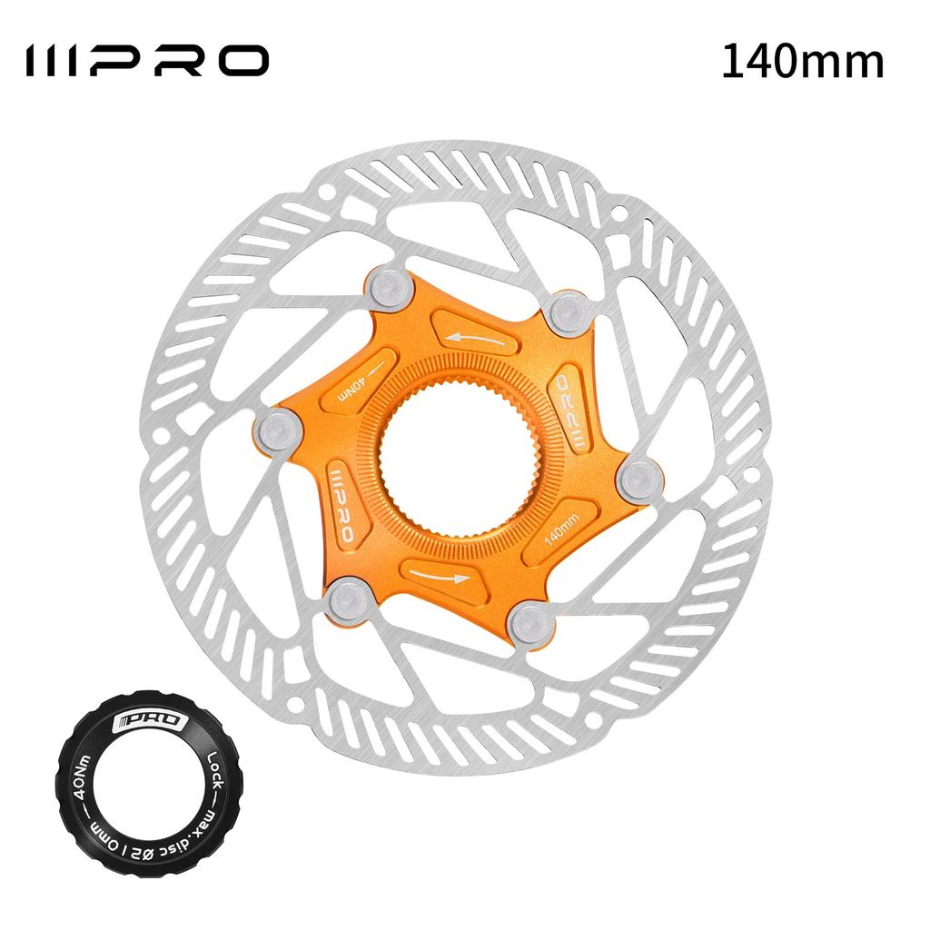 160mm 140mm Centerlock Brake Disc Floating 160mm 140mm 6 Screws Disc Rotor Cooled Lightweigh for Mtb Road Mountain Bike