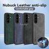 Funda Magnética Antigolpes de Cuero Nubuck para Samsung Galaxy A17 A56 A36 A26 A16 A55 A35 A25 A15 5G Cubierta Protectora Carcasa Funda