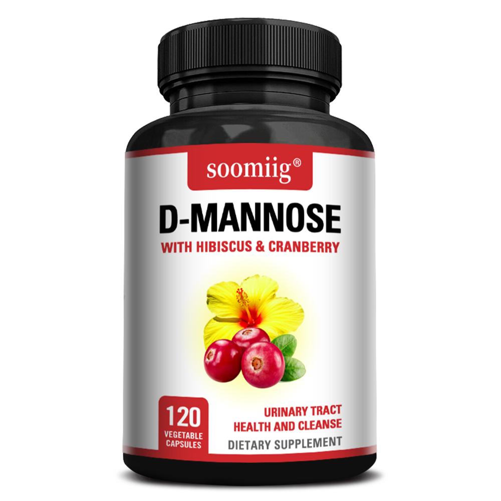 

D-Mannose, Hibiscus Flower Extract, Cranberry Fruit Concentrate Powder, Dietary Supplement 120 Capsules