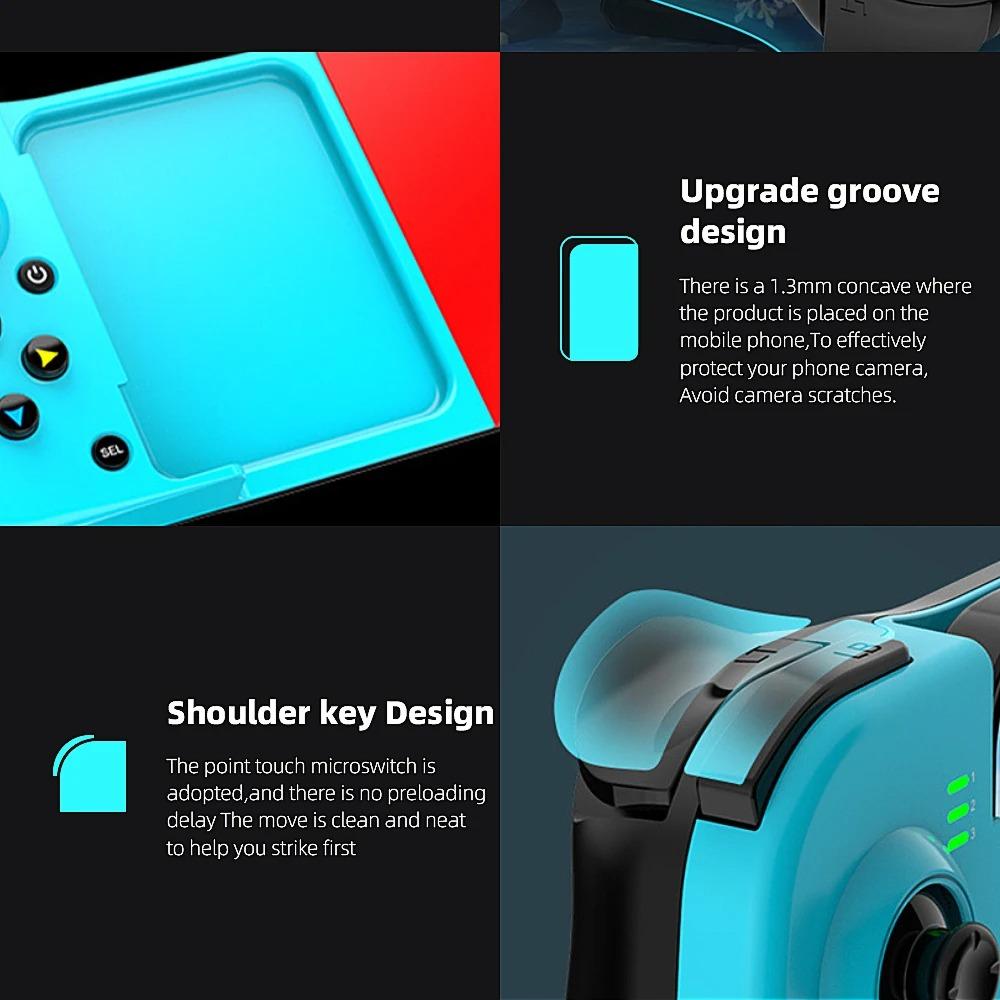 Cell Phone Gamepad for IPhone Android IOS Sony PS4 Switch PC Control Bluetooth Controller Trigger Pubg Mobile Game Pad Joystick