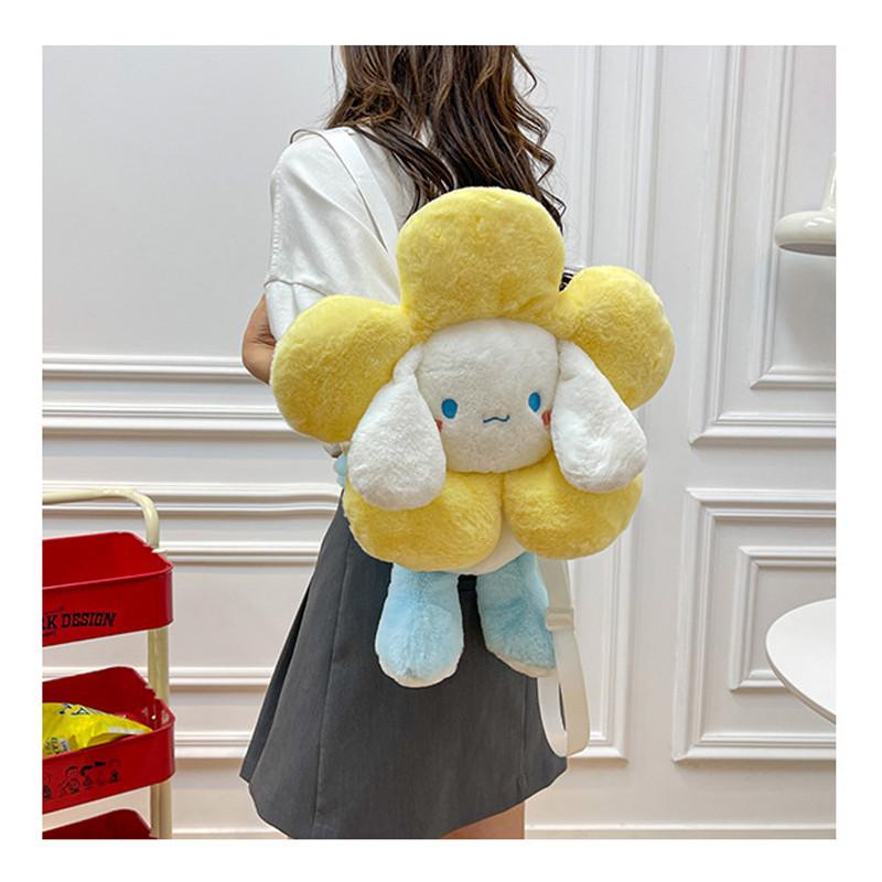

Cute Plush Children s Backpack With Lock Buckle And Breathable Nylon Lining Yellow Pink Purple Green жёлтый