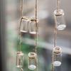 Wind Chimes Style Decor Glass Vase Strings Hanging Vase With Bottle Jelly Glass Bottle String Decoration Pendant