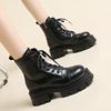 Thick-heeled Martin Boots for Women 2025 Popular Autumn and Winter Versatile Thick-soled Single Boots, Small People Increase Height and Look Thin, Sh