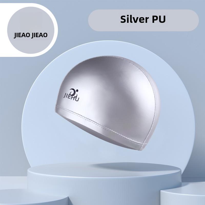 Waterproof Breathable PU Coated Adult Swimming Cap for Men & Women