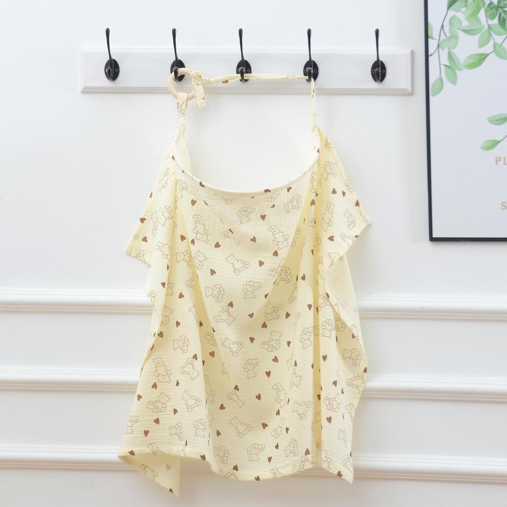 Breathable Cotton Nursing Cover - Anti-Exposure Modesty Cloth Set for Breastfeeding Moms