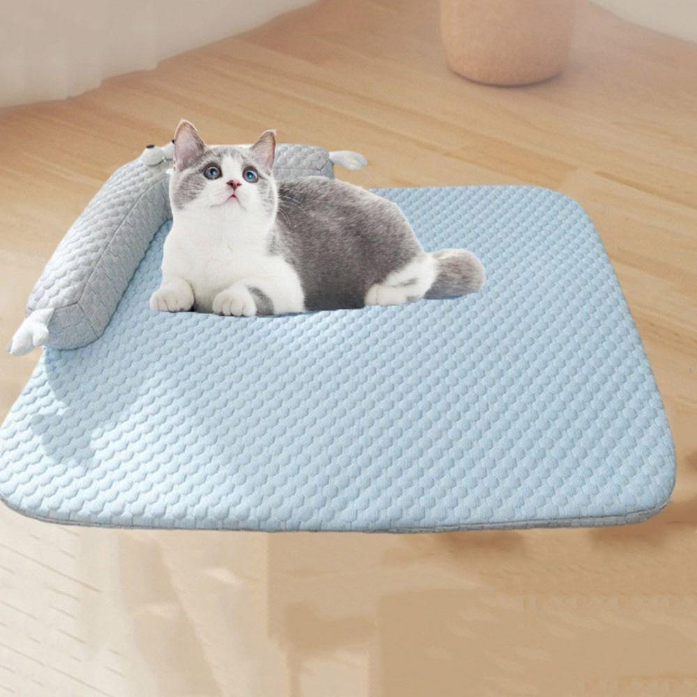 Breathable Dog Beds Soft Smooth Pet Cool Bed Nest Dog Cool Mat  for Small and Medium Pets