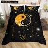 Yin Yang King Queen Duvet Cover Vintage Tai Chi Quilt Cover Divination Bedding Set Oriental Culture Polyester Comforter Cover