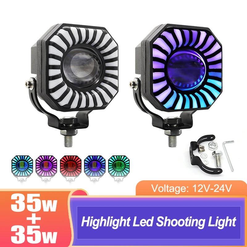 12V 24V RGB LED Bar Offroad Spot Flood Combo LED Light Bar/Work Light for Truck Car SUV 4WD  ATV Barra LED Headlights Motorcycle