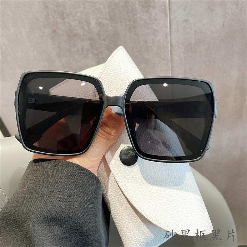 High-definition polarized glasses TR Large-frame sunglasses for women, UV protection, slimming effect for round faces, suitable for driving, high-end