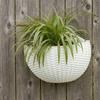 Plastic Rattan Weaving Hanging Flowerpot Wear-resistant Wall Flower Pot  Flower Shop