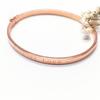 Rose Gold Plated Purple Gold Letter Shiny Colored Gold Bracelet Women'S Exquisite Jewelry Fashion