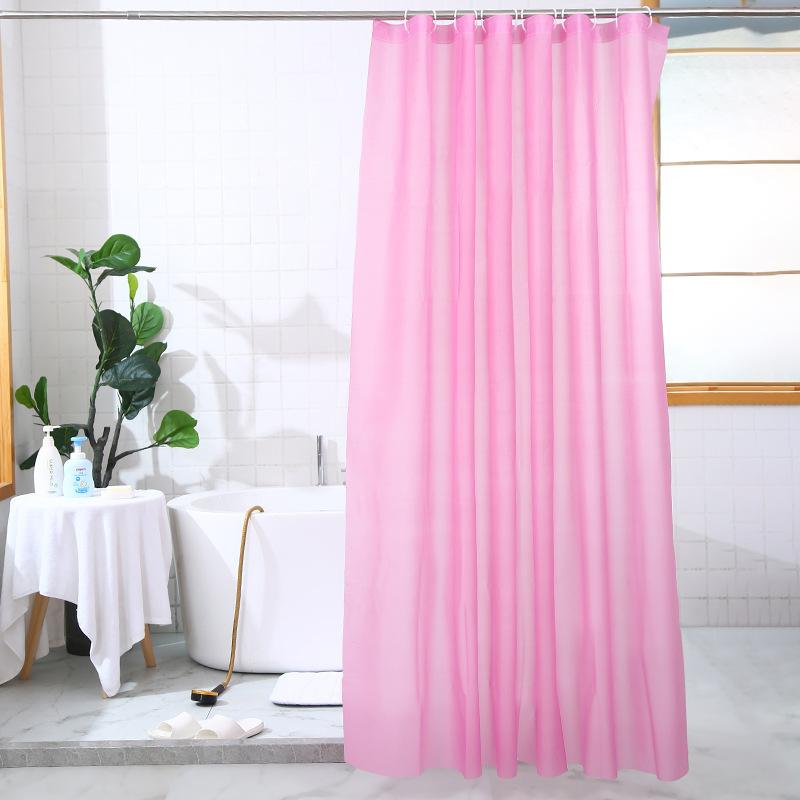 180*180cm Solid Color PEVA Bathroom Waterproof Mildew Proof Fabric Partition Curtain Shower Curtain Home Decor