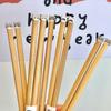 Cartoon Dog Cat Long Chopstick Animal Wooden Noodle Chopsticks Anti-slip Tableware Hot Pot Use Chopsticks Cooking Tools