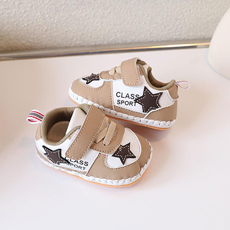 Spring and Autumn New 0-1 Year Old Boys and Girls Baby Soft Sole White Shoes 2-7-13 Month Newborn Toddler Shoes