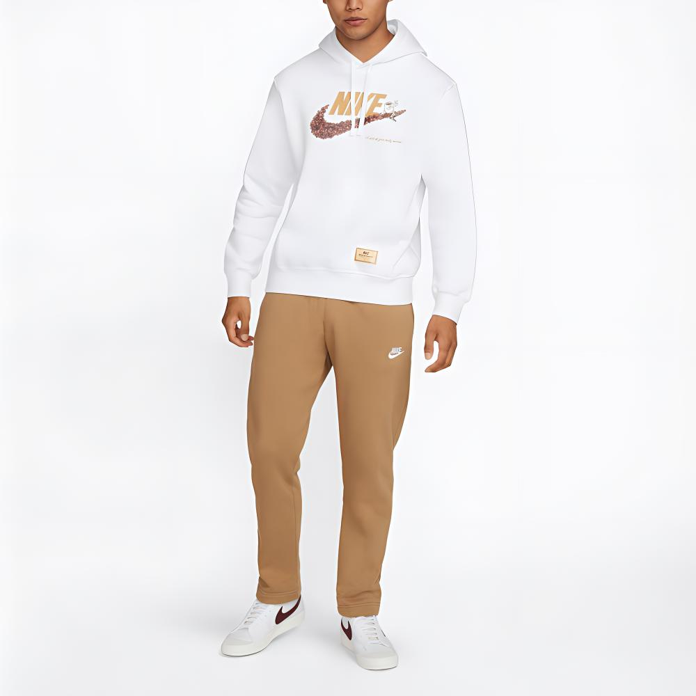 Nike Sweatshirts Men's White Hooded Thickened Regular DX6513-100