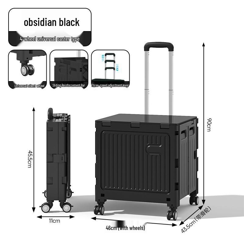 Younai Folding Outdoor Trolley – Portable Shopping Cart for Home & Street Vendors